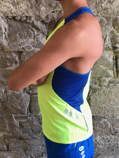 Mizuno Men Premium SINGLET U2EA7001 44 yellow fluo-royal