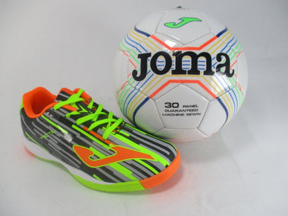 Joma scarpa da calcetto indoor da junior Tactiol 701 TACS.701.IN nero-giallo fluo