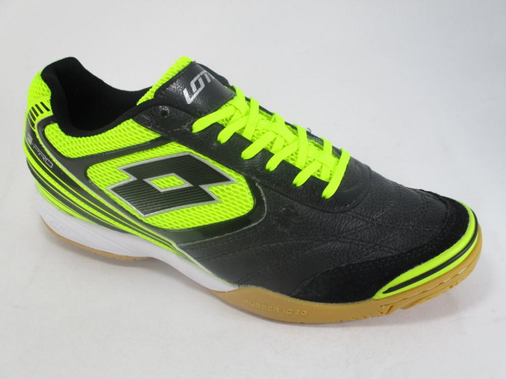 Lotto scarpa da calcetto indoor da uomo Tacto II 200 scarpa da futsal  S7180 black-green