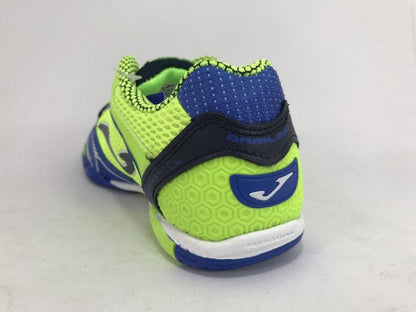 Joma scarpa da calcetto indoor uomo Dribling 836 DRIW.836.IN verde fluo-azzurro