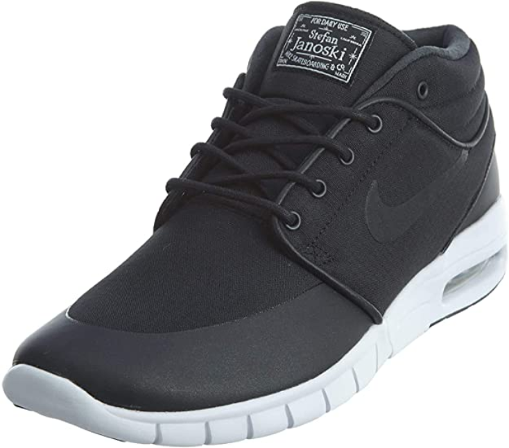 Nike Men's Stefan Janoski Max Mid Skate Shoe 807507 001 Black