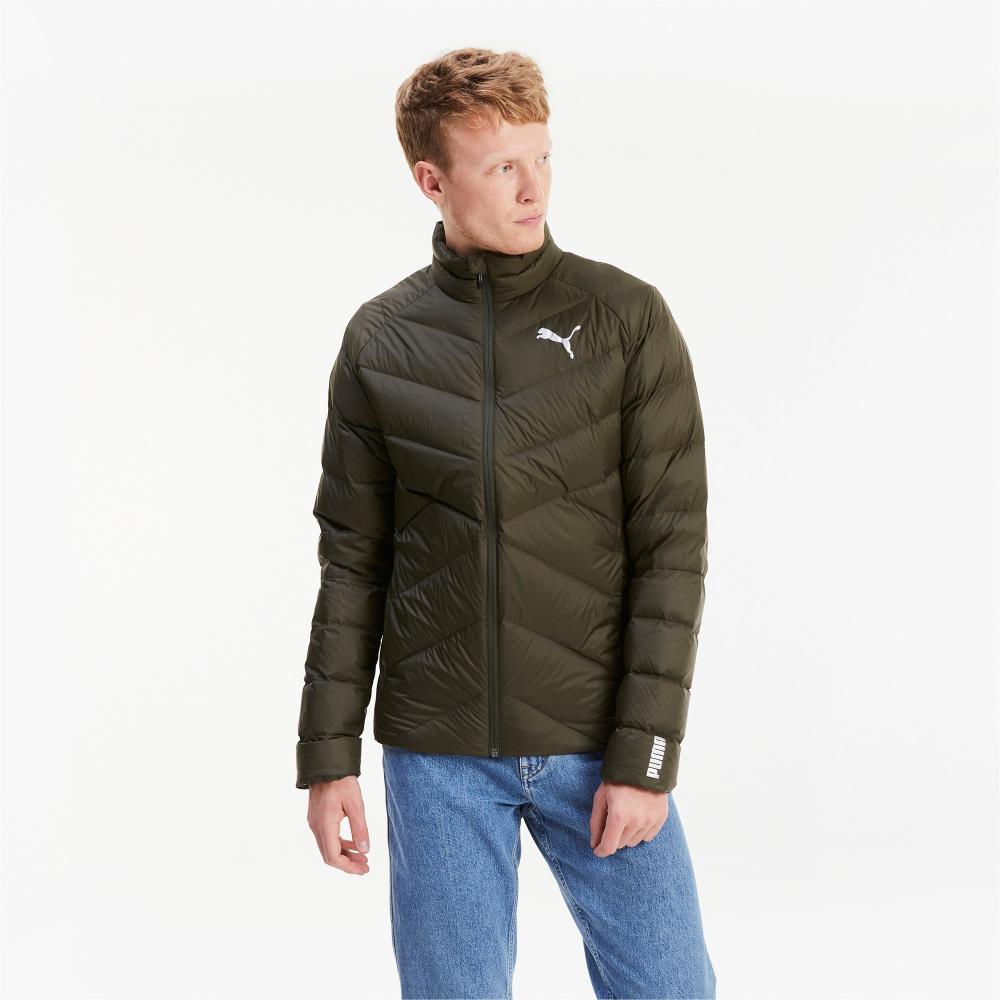Puma giubbotto bomber da uomo PWRWarm packLITE 600 Down Jacket 582200 70 verde oliva