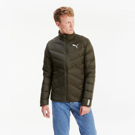 Puma giubbotto bomber da uomo PWRWarm packLITE 600 Down Jacket 582200 70 verde oliva