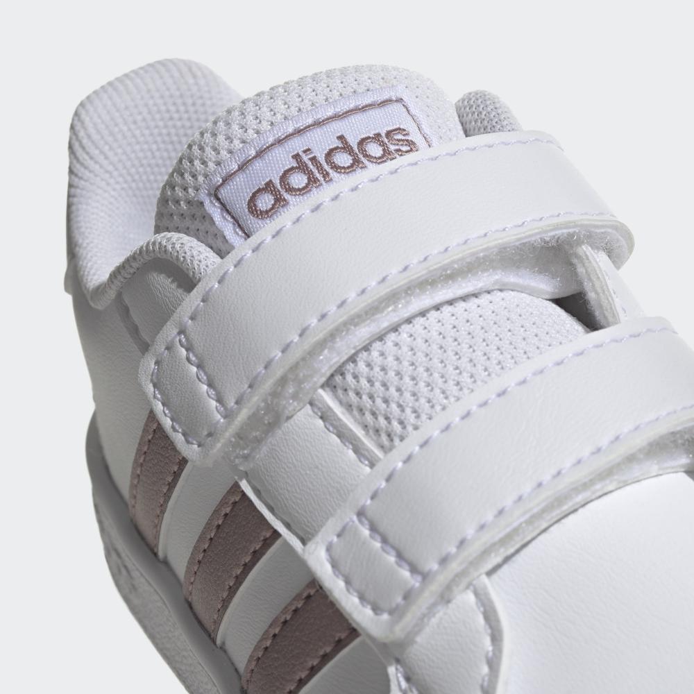Adidas scarpa sneakers con strappo da bambino Grand Court I EF0116 bianco