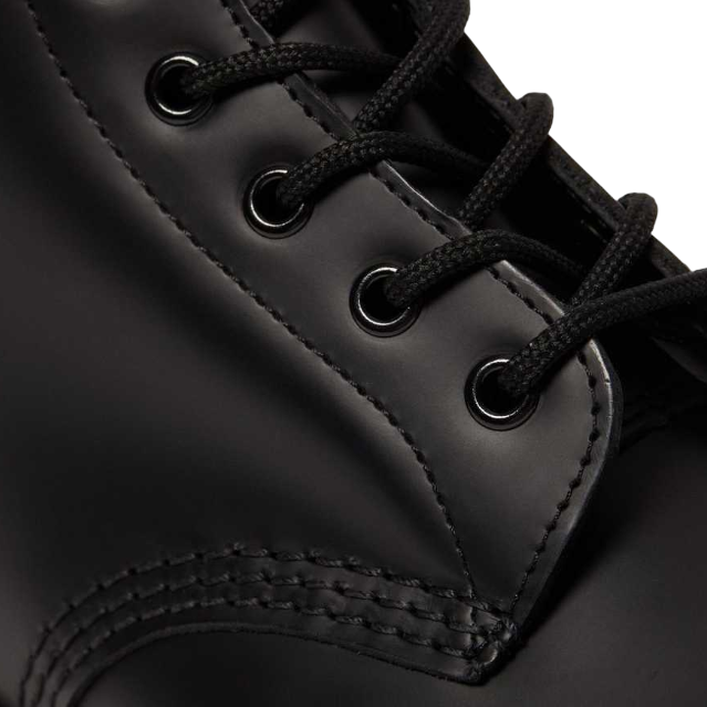 Dr. Martens 101 YS Smooth Anfibio Pelle Nero 26230001 - Stivale 6 Occhielli Cuciture Gialle