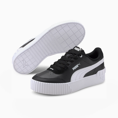 Puma scarpa sneakers da donna Carina Lift 373031 06 nero bianco