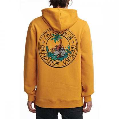 Globe Felpa da uomo con cappuccio Diverge GB02033017 giallo oro