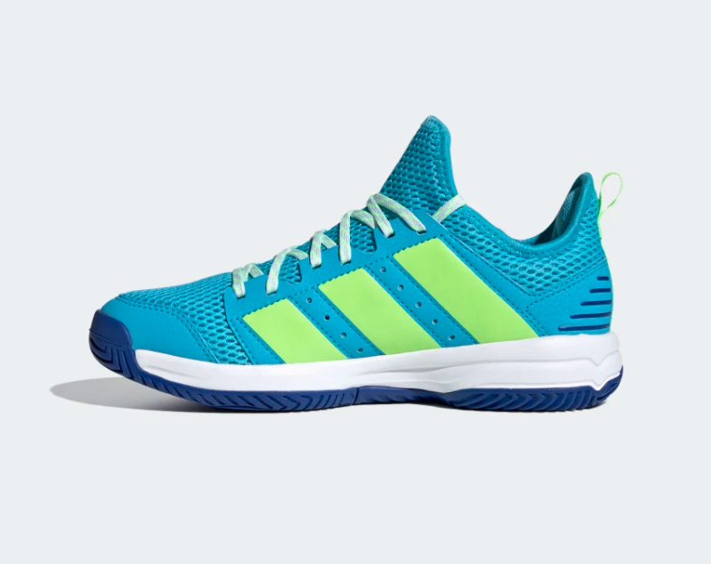 Adidas scarpa da pallavolo da ragazzo Stabil Jr FU8402 signal cyan green royal