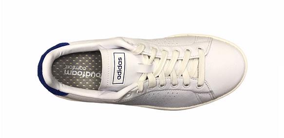 Adidas scarpa sneakers da uomo Advantage EG3775 bianco-blu