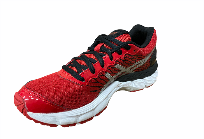 Asics scarpa da corsa per ragazzi Gel Nimbus 18 C600N 2393 rosso-argento-nero