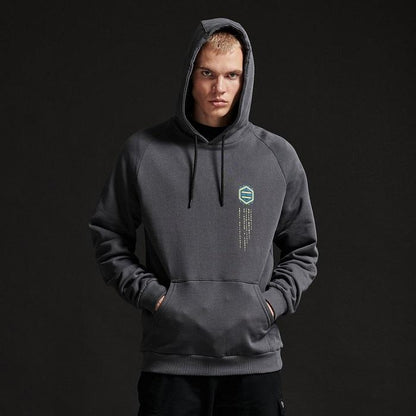 Dolly Noire felpa da uomo con cappuccio Shitai Hoodie SW371 grigio