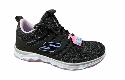 Skechers scarpa da ginnastica da ragazza Diamond Runner Sparkle Sprint 81561L BKLV nero lilla
