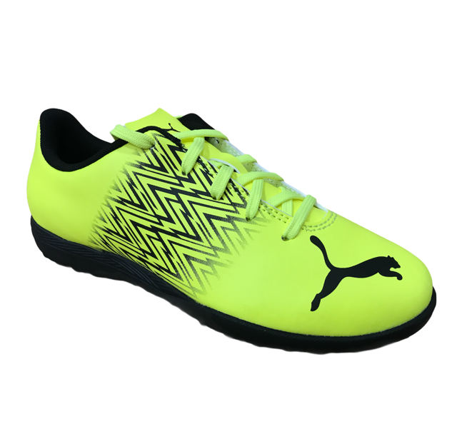 Puma scarpa da calcetto da bambino e ragazzo Tacto TT 106312 01 giallo-nero