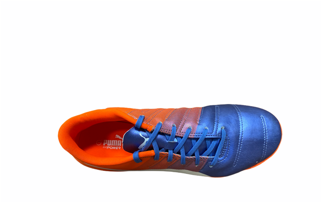 Puma scarpa da calcetto da uomo evoPower 4.3 TT 103539 03 blu-bianco-arancio
