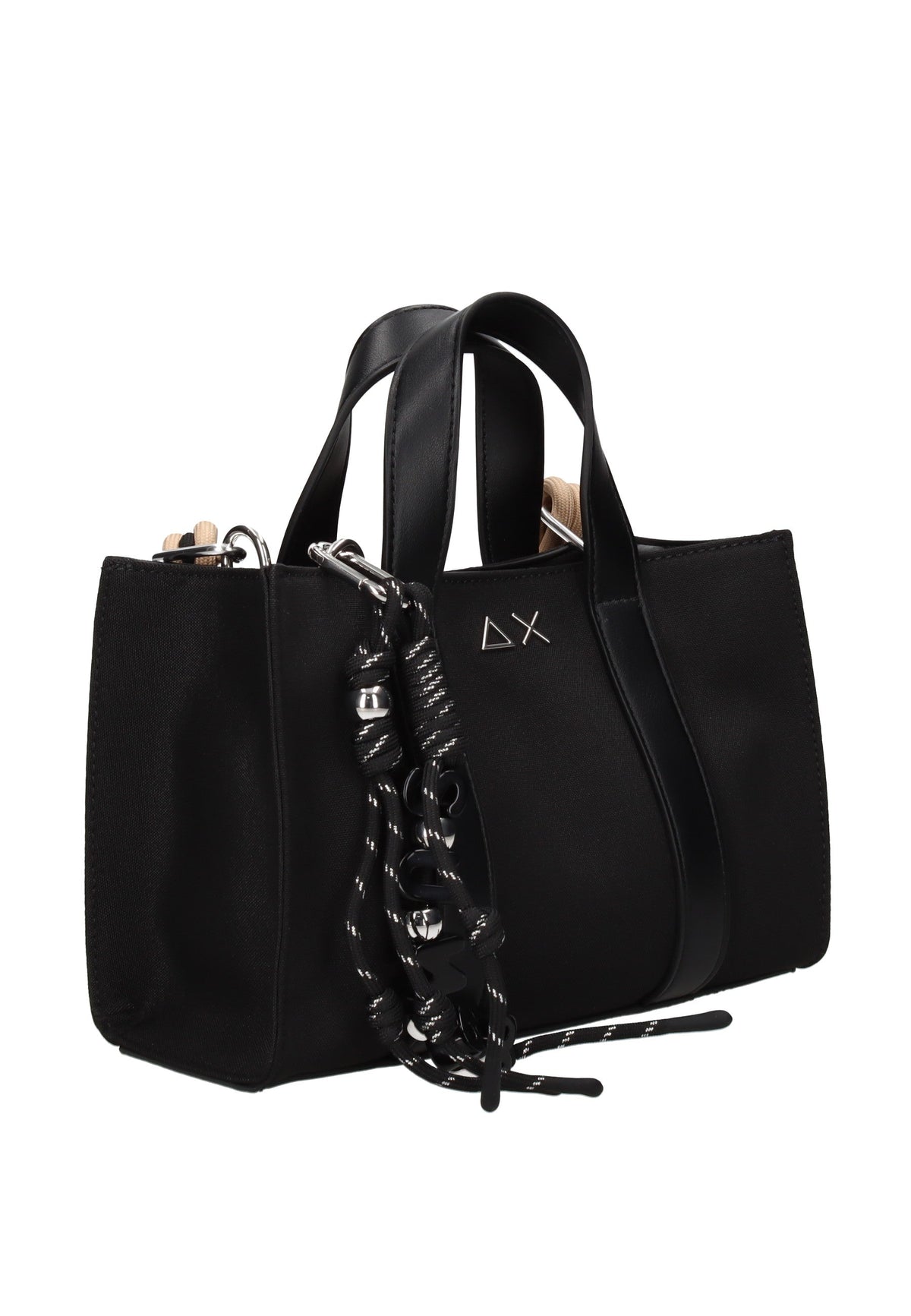 Mini Bag SUN68 Everyday in Tessuto – Borsa a Mano Quotidiana con Charm