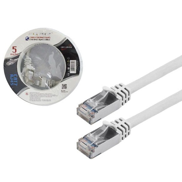 LAN-NETZWERK-ETHERNET-KABEL INTERNET RJ45 Cat7 5M METER MODEM ROUTER INFORMATIK