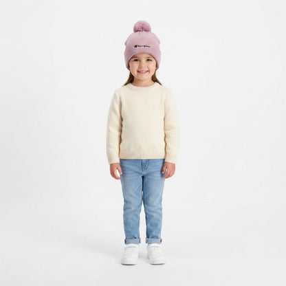 Champion berretto junior con pompon Beanie Cap 806452 PS090 rosa
