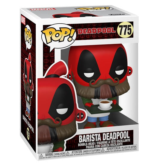 Funko Pop Marvel Deadpool 30th - Coffee Barista Deadpool (775) Figur Bartmann