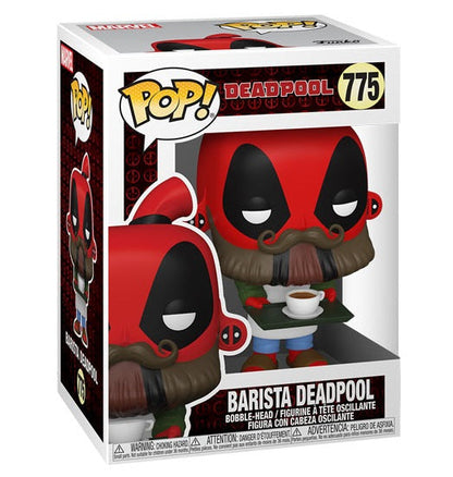 Funko Pop Marvel Deadpool 30th - Coffee Barista Deadpool (775) Figur Bartmann