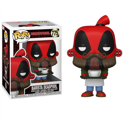 Funko Pop Marvel Deadpool 30th - Coffee Barista Deadpool (775) Figur Bartmann