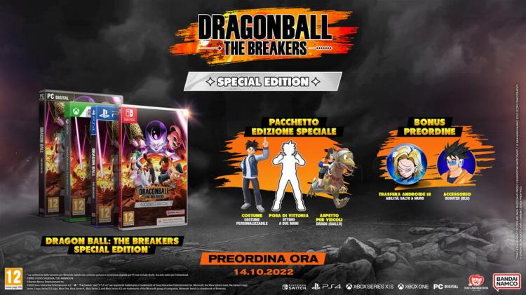 Dragon Ball The Breakers Special Edition Nintendo Switch Code In Box Italienisch