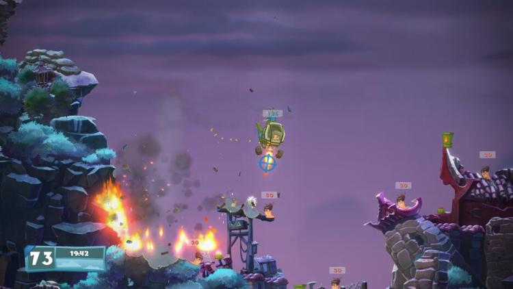Worms Battlegrounds + Worms Wmd PS4 Spiel PlayStation 4 Ita Lemmings Ninja EU