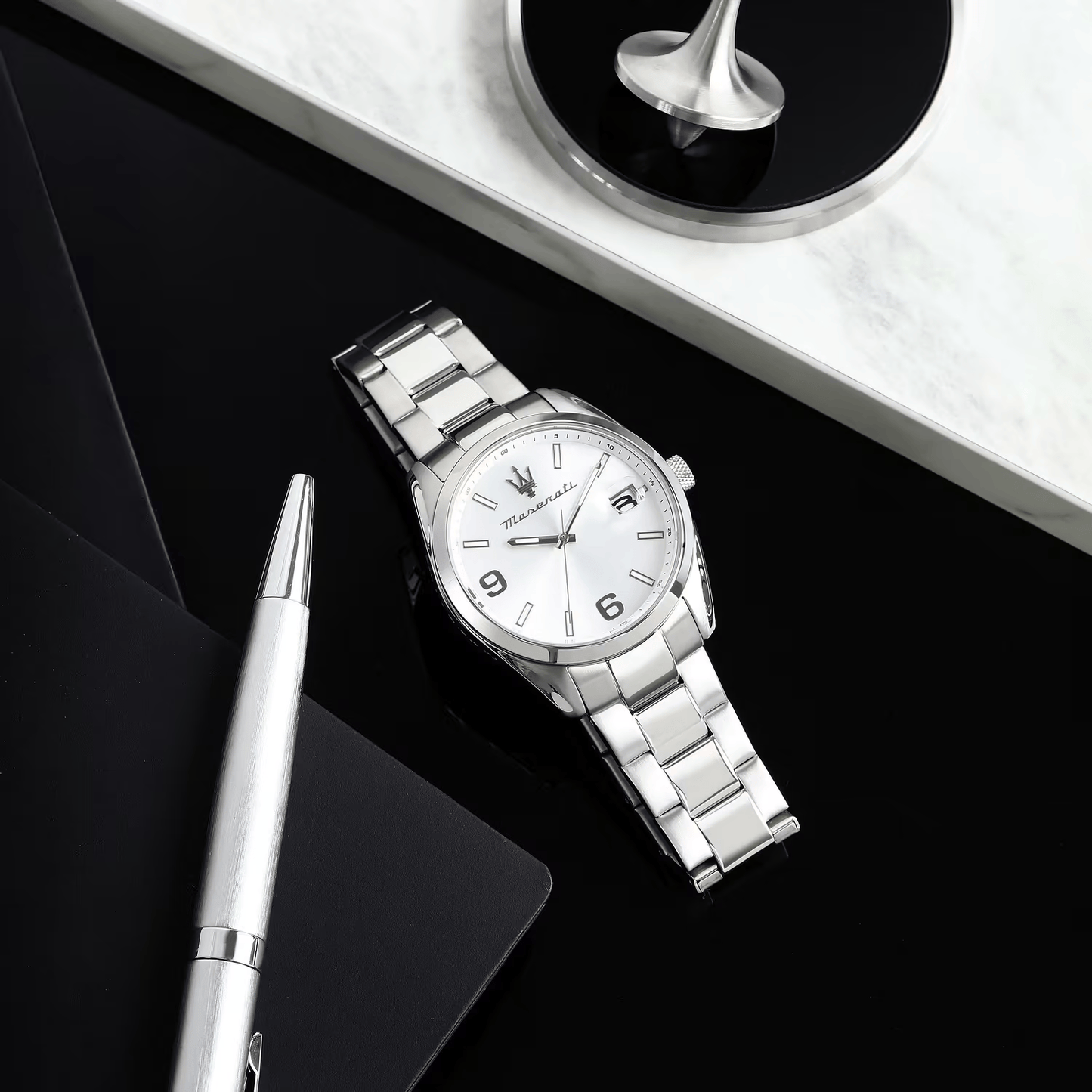 Orologio Maserati R8853 – in acciaio con quadrante bianco e data