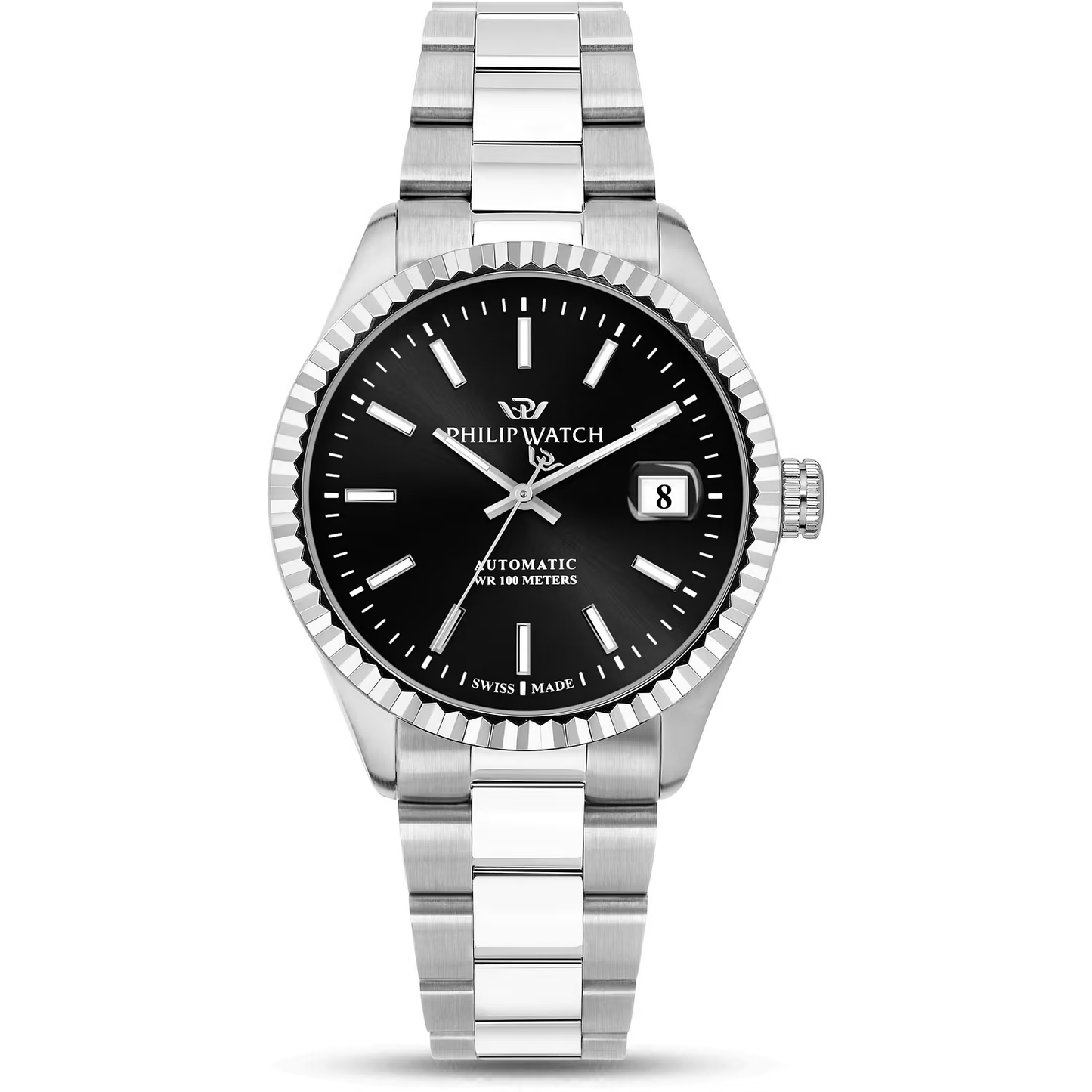 Philip Watch Caribe Automatic Schwarz 39mm