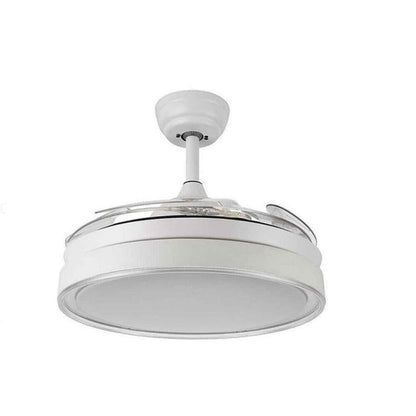 Wisdom Ventilatore Da Soffitto E Plafoniera 60W Lampadario Led Pale A Scomparsa