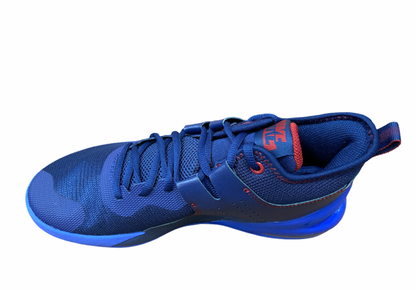 Nike scarpa da basket mid da uomo Air Max Impact CI1396 400 blu-bianco