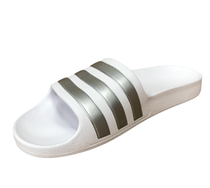 Adidas ciabatta da piscina mare Adilette Aqua K F35555 white
