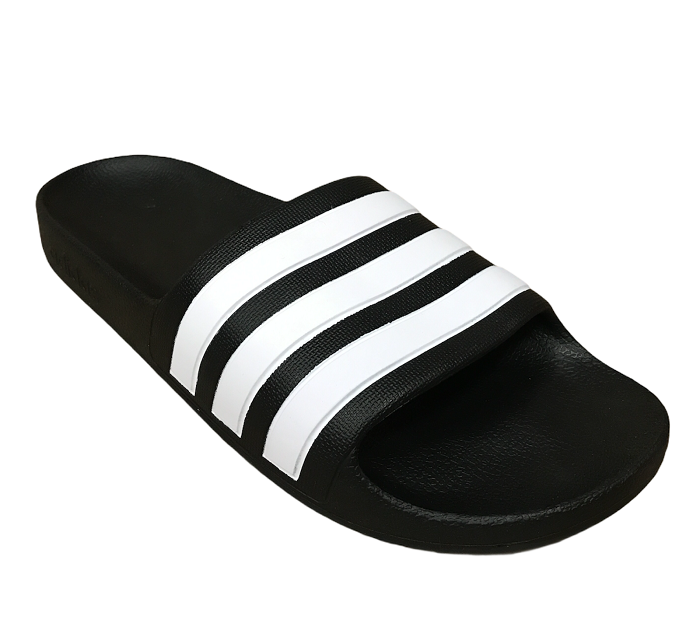 Adidas Adilette Aqua F35556 Ciabatte Junior Mare Piscina Nero Bianco