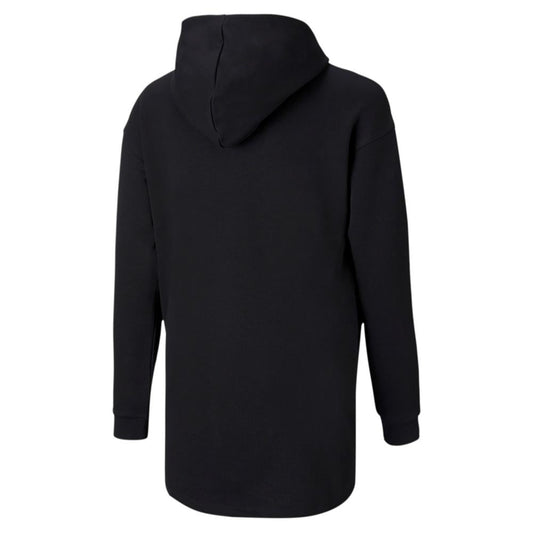 Puma vestitino da ragazza in felpa con cappuccio Alpha Elongated TR 586175 01 nero
