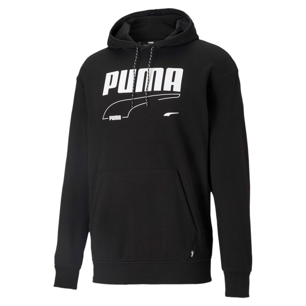 Puma felpa con cappuccio da uomo REBEL Hoodie TR 585742 01 nero