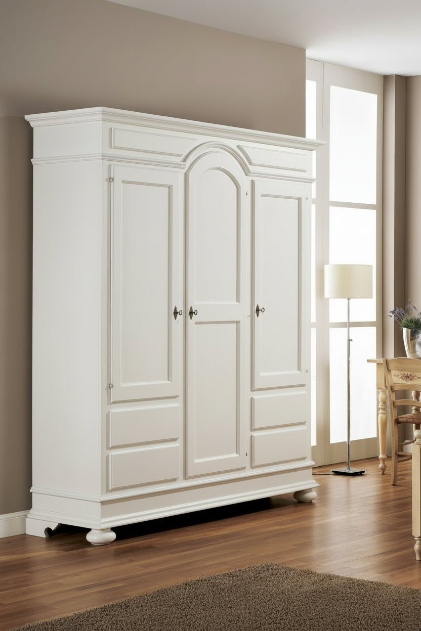 Kleiderschrank 3 Türen 4 Schubladen