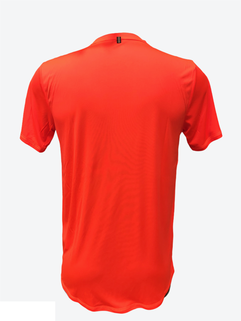 Puma maglietta manica corta da uomo Run Logo 52020384 rosso lava-nero
