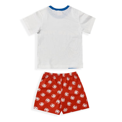 Marvel Spiderman Kids' Pajamas, T-shirt and Shorts Set in Printed Cotton 6028