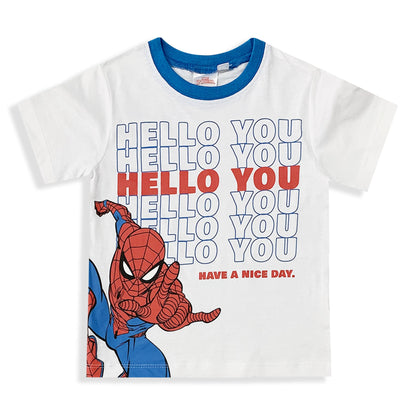 Marvel Spiderman Kids' Pajamas, T-shirt and Shorts Set in Printed Cotton 6028