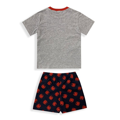 Marvel Spiderman Kids' Pajamas, T-shirt and Shorts Set in Printed Cotton 6028