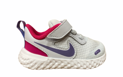 Nike scarpa da corsa da bambina Revolution 5 (TDV) BQ6573 018 football grey purple pulse