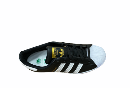 Adidas Originals scarpa sneakers da uomo Superstar Vegan FW2296 nero bianco