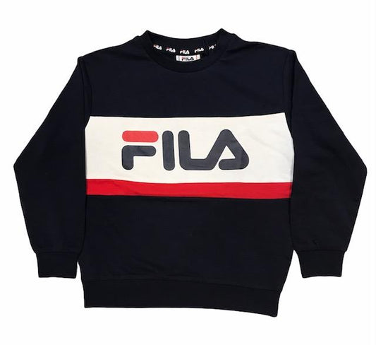 Fila felpa girocollo da bambino 689752 G06 blu