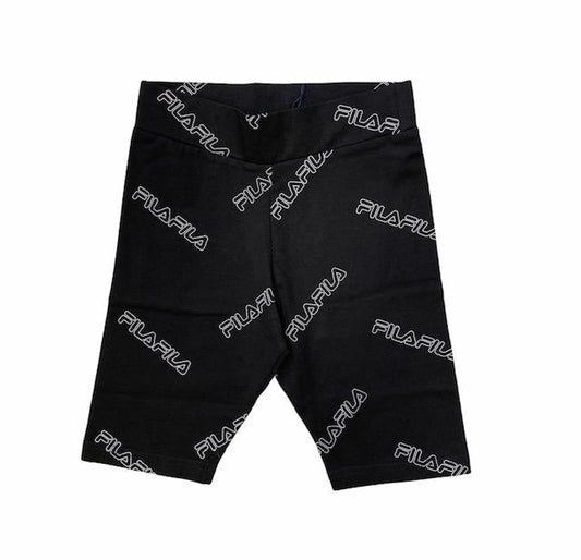 Fila leggings da bambina con logo 683325 002 nero