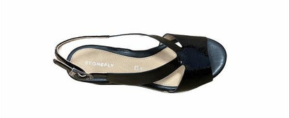 Stonefly sandalo da donna Diva 10 Patant Leather 213774 000 nero