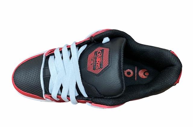 Osiris scarpa da skateboard PXL 1331607 rosso nero