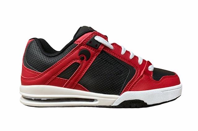 Osiris scarpa da skateboard PXL 1331607 rosso nero