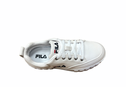 Fila scarpa sneakers in tela con zeppa da donna Sandblast 1011209.1FG bianco