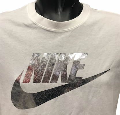 Nike T-shirt da donna con logo W DB6527 100 bianco