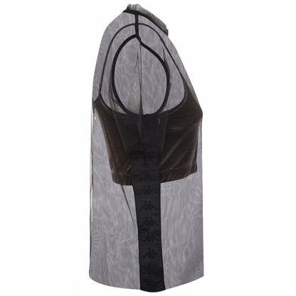 Kappa maglietta velo e top da donna 222 BANDA Sparkle Eder 3115W8W nero bronzo