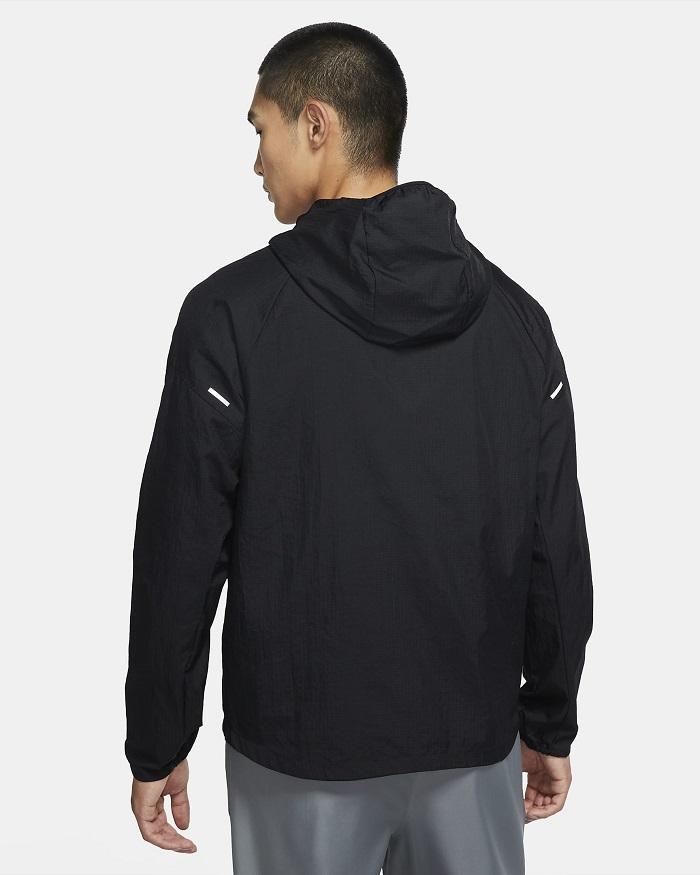 Nike Felpa Cappuccio Cerniera Intera Essential Uomo Nero Argento - CU5358-010